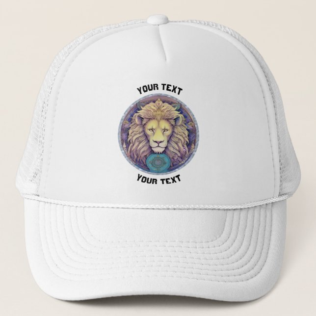 GORRA DE CAMIONERO RÓTULO LEO ZODIAC PERSONALIZADO (Anverso)