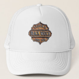 Gorra De Camionero Rótulo Metalizado Gistoso Para Black Watch Tavern