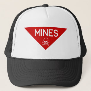 GORRA DE CAMIONERO RÓTULO MINAS   FIRMA   SÍMBOLO