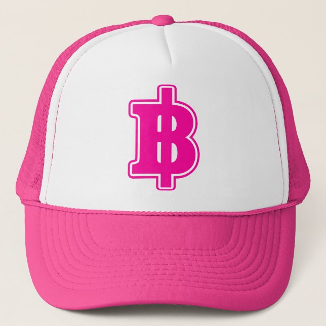 Gorra De Camionero Rótulo PINK BAHT ฿ dinero tailandés ฿ (Anverso)