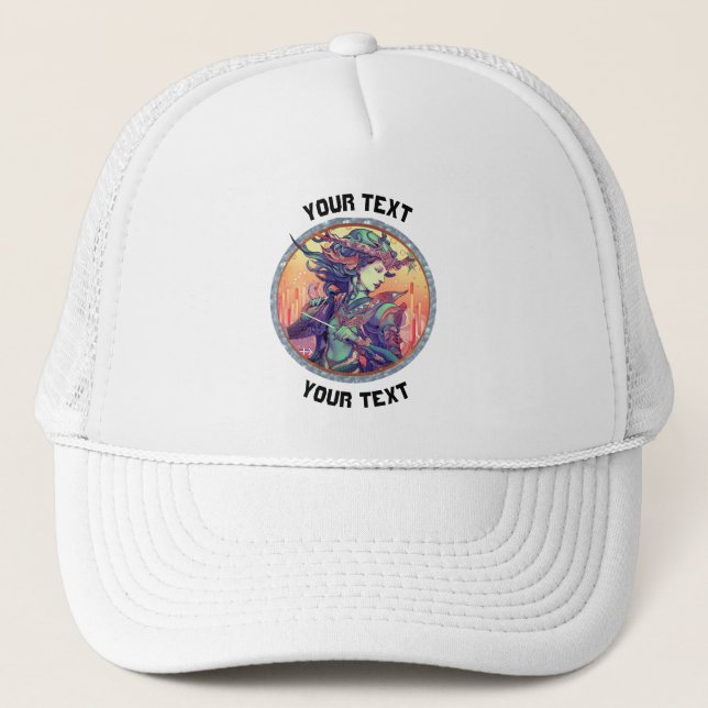 Gorra De Camionero RÓTULO Sagittarius ZODIAC PERSONALIZADO (Anverso)