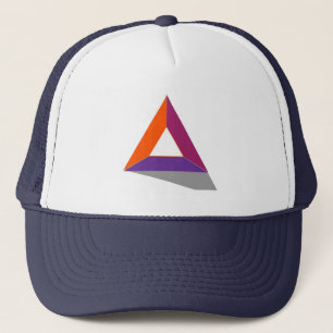 Gorra De Camionero Rótulo simbólico de la moneda de Cryptocurrency