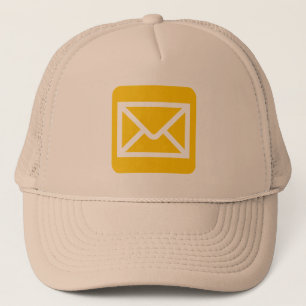 Gorra De Camionero Rótulo sobre - Ámbar