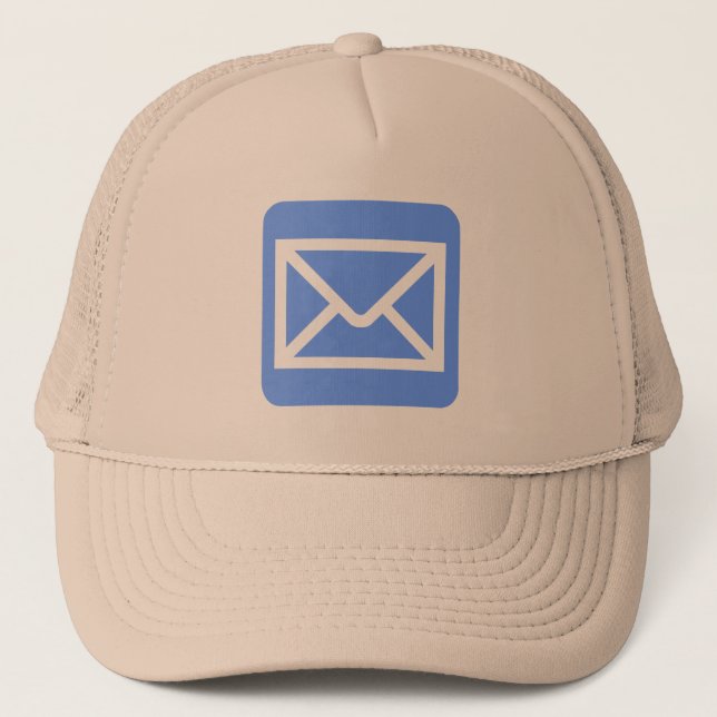 Gorra De Camionero Rótulo sobre - Azul bebé (Anverso)