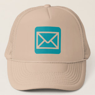 Gorra De Camionero Rótulo sobre - Azul cielo
