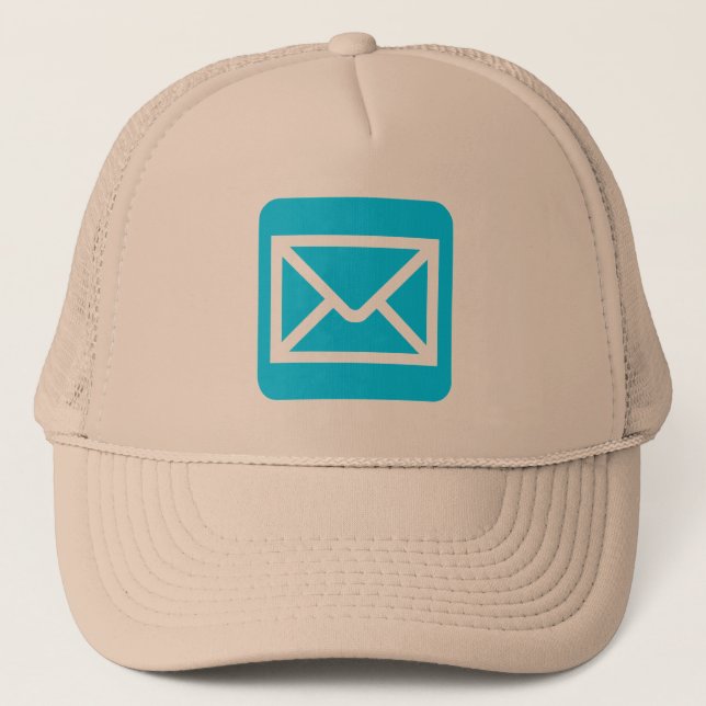 Gorra De Camionero Rótulo sobre - Azul cielo (Anverso)