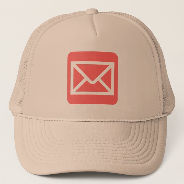 Gorra De Camionero Rótulo sobre - Rosa tropical (Anverso)