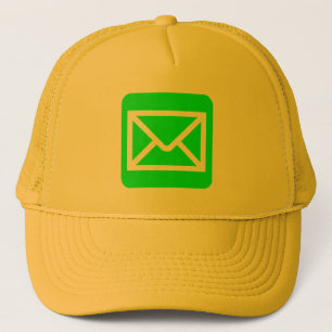 Gorra De Camionero Rótulo sobre - Verde