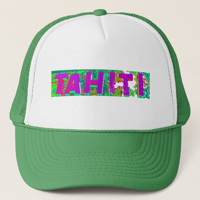 Gorra De Camionero Rótulo Tahití Thunder_Cove (Anverso)