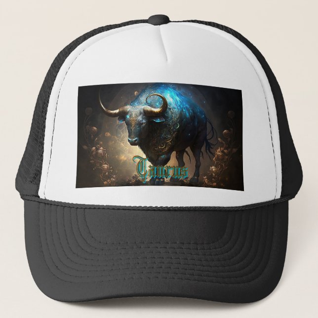 Gorra De Camionero Rótulo Taurus Zodiac (Anverso)