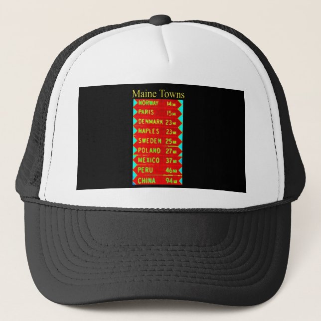 Gorra De Camionero Rótulo Thunder_Cove de Maine Towns (Anverso)