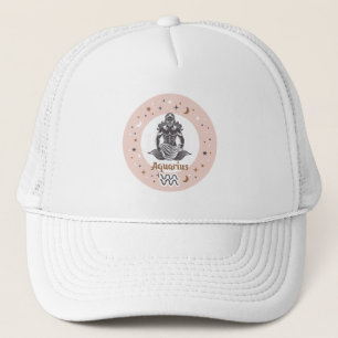 Gorra De Camionero Rótulo Zodiac Aquarius