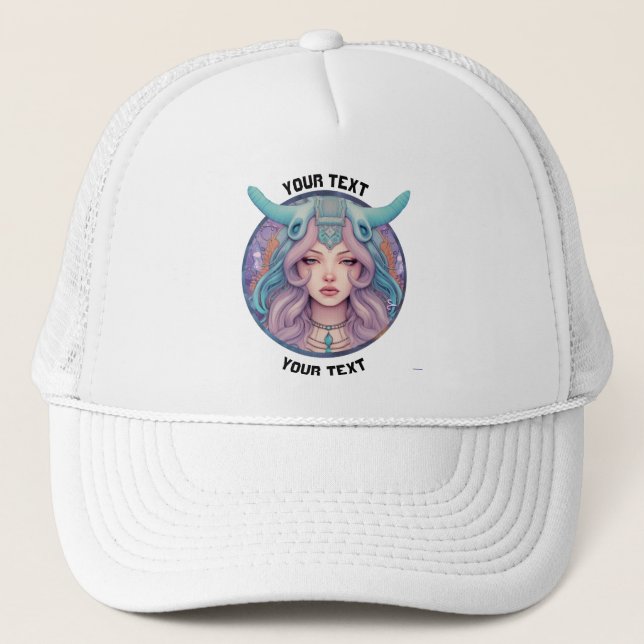 GORRA DE CAMIONERO RÓTULO ZODIAC DE ARIES PERSONALIZADAS (Anverso)
