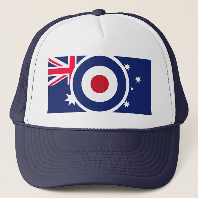 Gorra De Camionero Roundel Australia Target Scooter Style (Anverso)