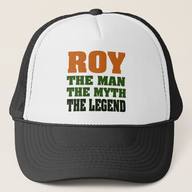 Gorra De Camionero ROY - el hombre, el mito, la leyenda (Anverso)