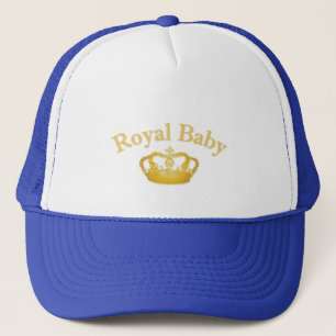Gorra De Camionero Royal con la corona dorada