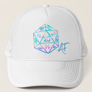 Gorra De Camionero RPG Crit AF Holo Fantasy Tabletop PnP Gamer Dice