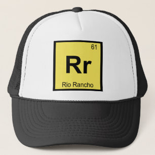 Gorra De Camionero Rr - Rio Rancho Nuevo México Símbolo de Química Ci