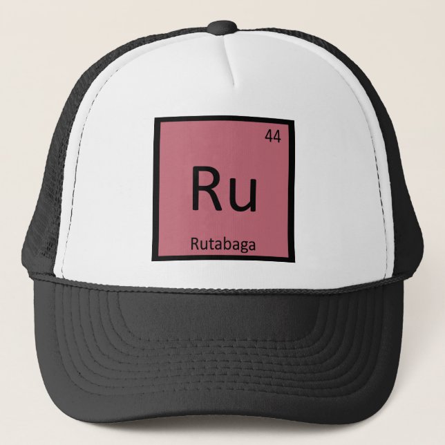 Gorra De Camionero Ru - Tabla periódica de la química vegetal del (Anverso)