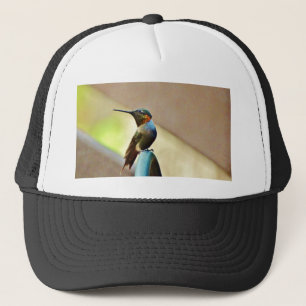Gorra De Camionero Ruby encaramado y colibrí verde