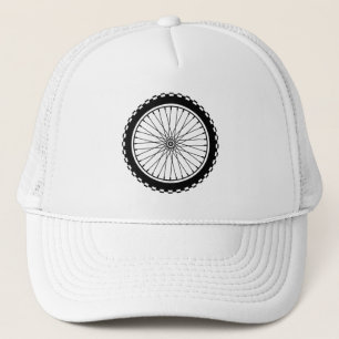 Gorra De Camionero Rueda de bicicleta de montaña - Negro