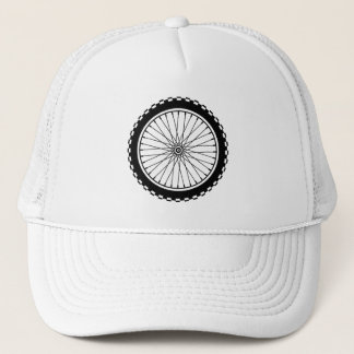 Gorra De Camionero Rueda de bicicleta de montaña - Negro