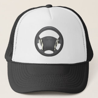 Gorra De Camionero Rueda de la dirección de impresión de cebra