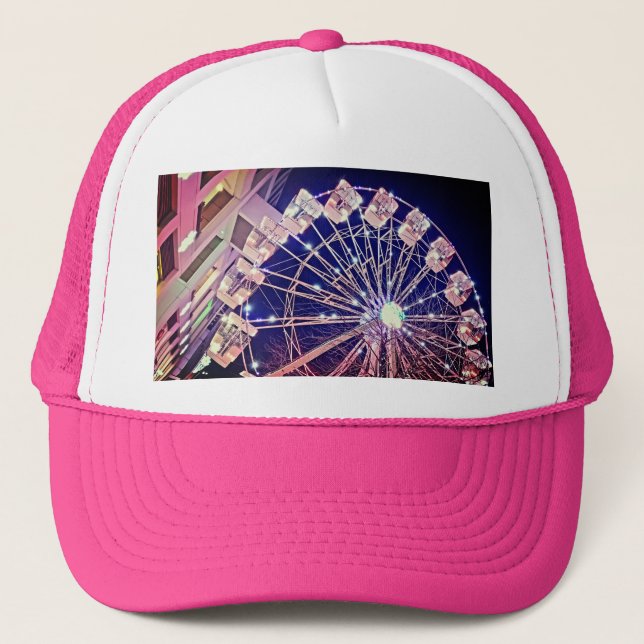 Gorra De Camionero Rueda de la fertilidad rosa (Anverso)
