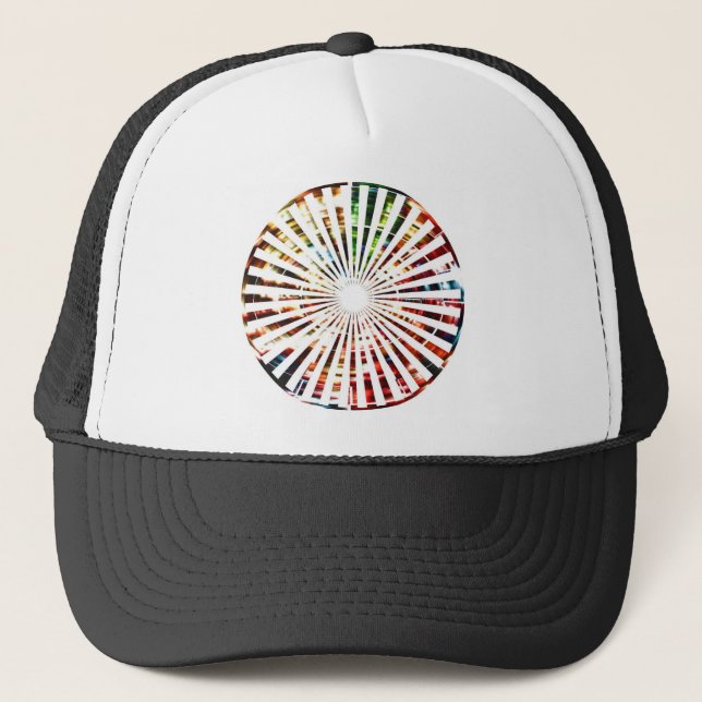 Gorra De Camionero Rueda de la fortuna - diseños del rojo de la (Anverso)