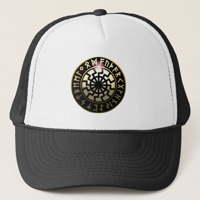 Gorra De Camionero Rueda negra de Sun (Anverso)