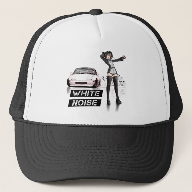 Gorra De Camionero Ruido blanco MX5 Miata (Anverso)