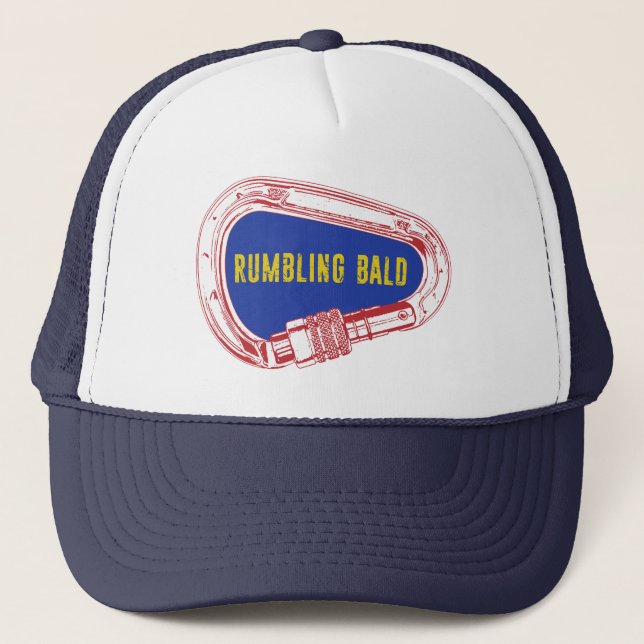 Gorra De Camionero Rumores de Carabiner de Escalada Calva (Anverso)