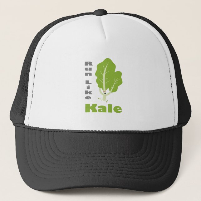 Gorra De Camionero Run Like Kale! (Anverso)