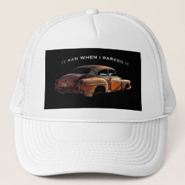 Gorra De Camionero Rusty Old Parking Car Funny diciendo