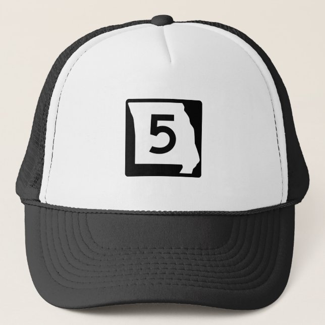 Gorra De Camionero Ruta 5, Missouri, los E.E.U.U. (Anverso)