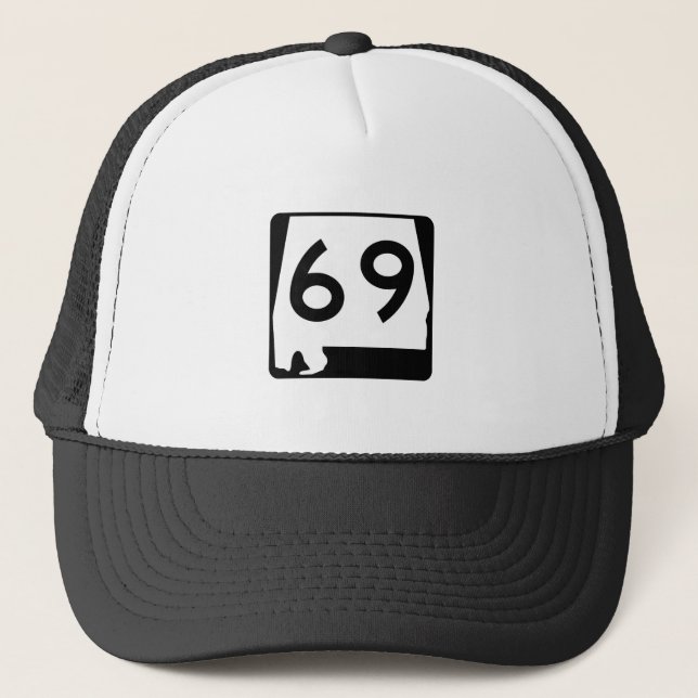 Gorra De Camionero Ruta 69 del estado de Alabama (Anverso)