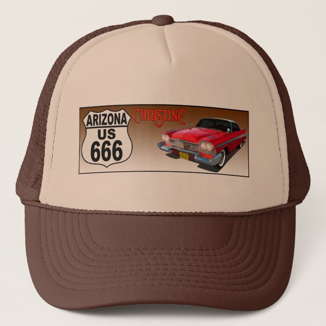 Gorra De Camionero Ruta de Arizona US 666 - Christine (Anverso)