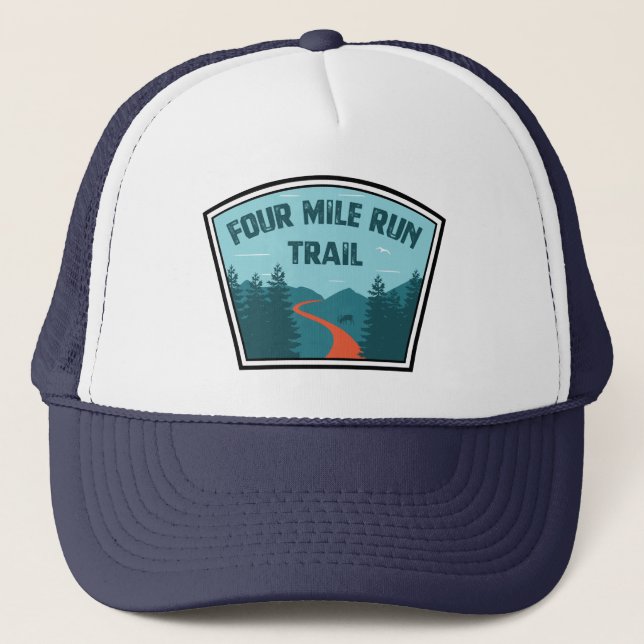Gorra De Camionero Ruta de cuatro millas (Anverso)