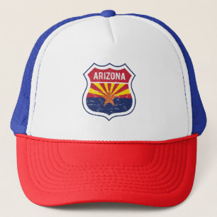 Gorra De Camionero Ruta de la Bandera de Arizona 66 Impresión acrílic