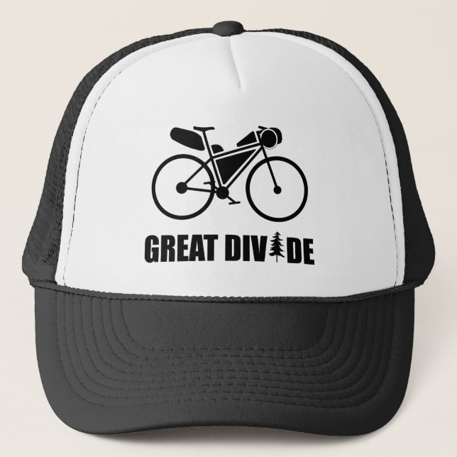 Gorra De Camionero Ruta de la Gran División de Bikepacking (Anverso)