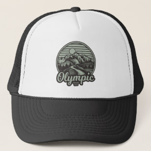 Gorra De Camionero Ruta de Montaña del Parque Nacional Olímpico