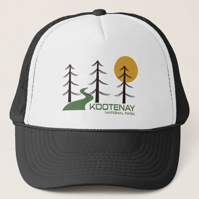 Gorra De Camionero Ruta del Parque Nacional de Kootenay (Anverso)