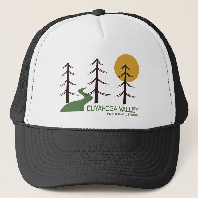 Gorra De Camionero Ruta del Parque Nacional del Valle de Cuyahoga (Anverso)