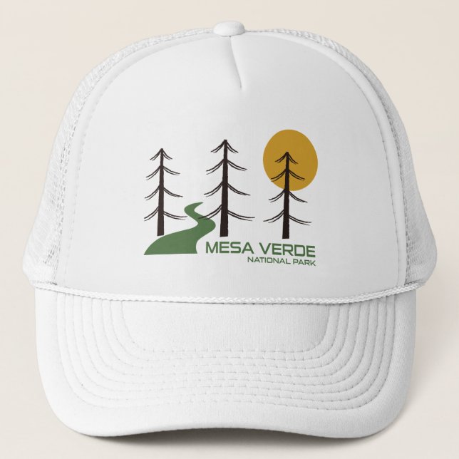 Gorra De Camionero Ruta del Parque Nacional Mesa Verde (Anverso)