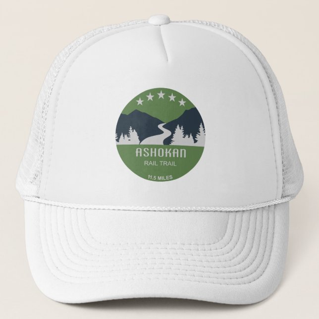 Gorra De Camionero Ruta del tren de Ashokan Nueva York (Anverso)