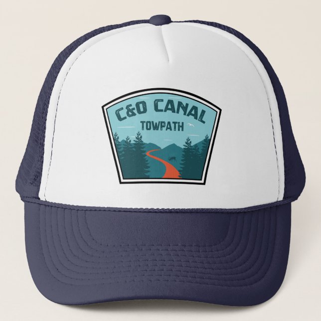 Gorra De Camionero Ruta hacia el canal de C&O (Anverso)