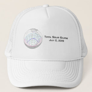 Gorra De Camionero Ruta mundial total del eclipse solar 2019