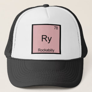 Gorra De Camionero Ry - Camiseta de símbolo de elemento de química di
