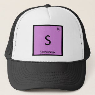 Gorra De Camionero S - Química Sabrosa Símbolo de la Tabla Periódica