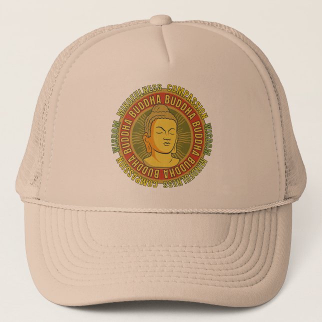 Gorra De Camionero Sabiduría de Buda (Anverso)